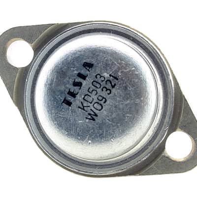 VINTAGE TESLA KD503 NOS AF SILICON POWER TRANSISTOR NPN 80V 20A 150W TO-3 2N3055 image 1