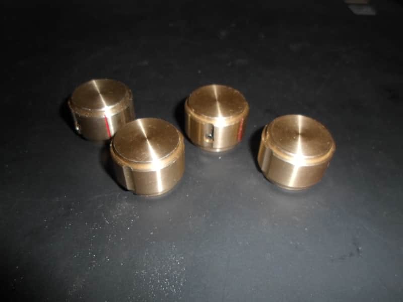 HH Scott Tube Stereo Type Gold Aluminum knobs 1950's image 1