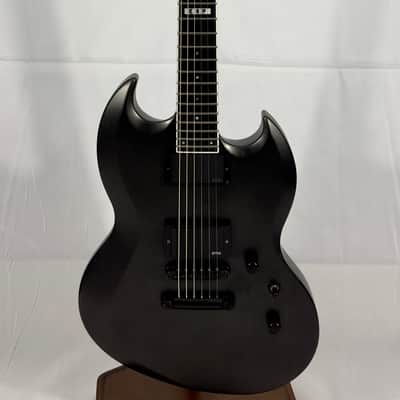 ESP E-II Viper Baritone Electric Guitar W/ OHSC 2017 - Charcoal Metallic Satin image 1