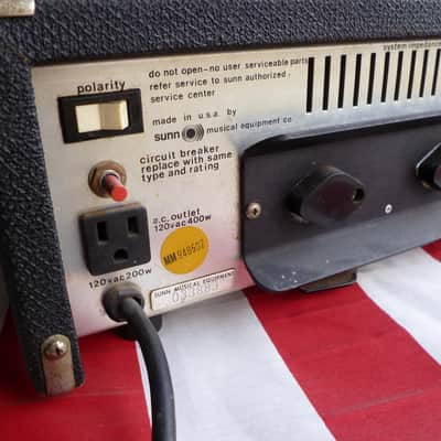 Vintage Sunn Concert Lead Amp Head image 5
