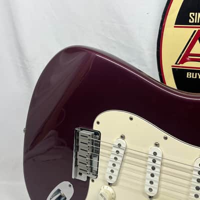 Fender Standard Stratocaster Strat Electric Guitar- Wine Red image 4