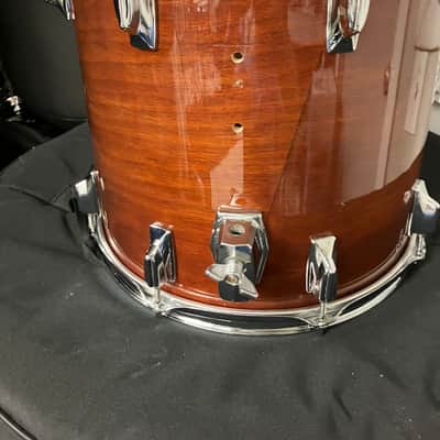 Tama Superstar 13x14 Floor Tom Drum Super Mahogany Finish image 5