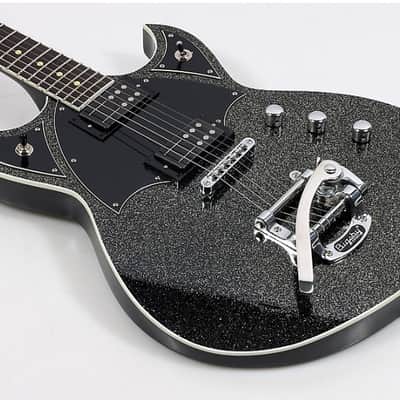 Reverend Reeves Gabrels Spacehawk Electric Guitar - Black Sparkle image 3