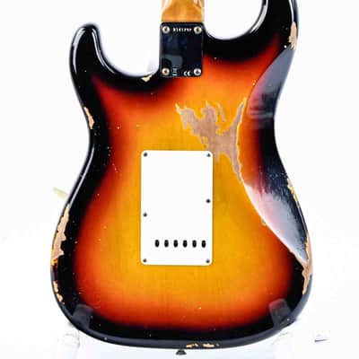 Fender Custom Shop 1965 Stratocaster 3 Color Sunburst Heavy Relic image 4