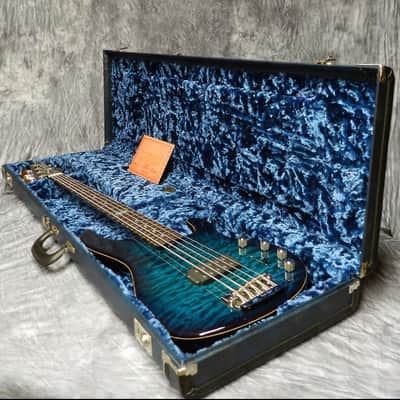 Ernie Ball MusicMan BFR StingRay 5H 20th Anniversary Tahitian Quilt. #6 of 10 StingRay 5H 2007 Tahitian Blue Quilt-Matching Headstock-Tahitian Blue Birdseye Neck image 22
