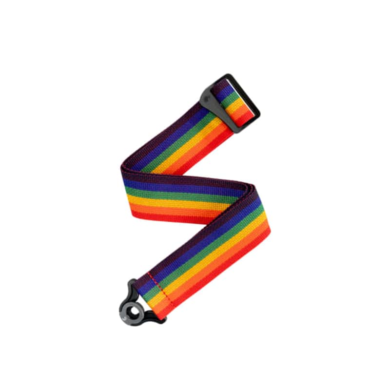 D'Addario Auto Lock Polypro Guitar Strap, Rainbow image 1