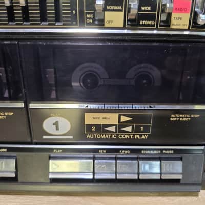 SILVER SR 2040 Rare Vintage Cassete Boombox Japan Retro Warranty SILVER image 5