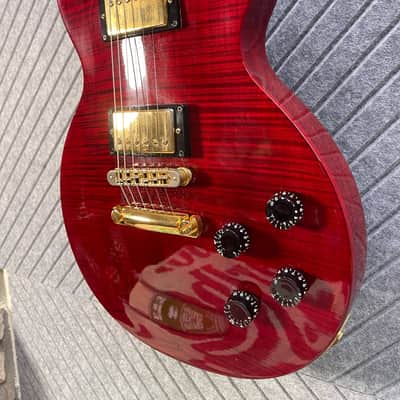 Gibson Les Paul Studio Plus KILLER TOP In-USA FretWerx Setup and Fret Polish - Wine Red image 2