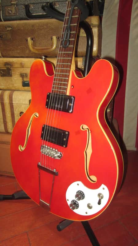 1967 Mosrite Celebrity III Red Plays Great Sounds Killer! image 1