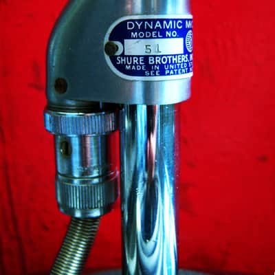 Vintage 1950's Shure 51 dynamic microphone w cable Nat King Cole 55 55S # 3 image 6
