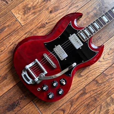 Vintage 1970s Greco SG 350T Electric Guitar Heritage Cherry w