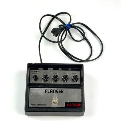 A/DA Flanger 1980s - Silver Original with power cord.With a foot pedal, you can change speeds like a Leslie! image 5
