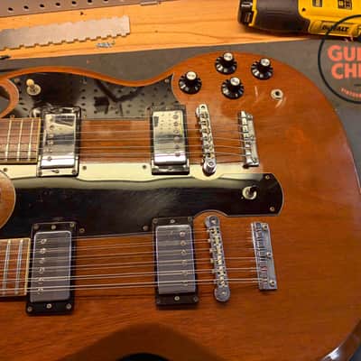 1978 Gibson EDS-1275 Double Neck Walnut Vintage Original w/ OHSC & Paperwork image 15