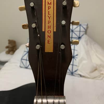 Wayne Amplyphone Guitar Resonator 1930’s/1940’s Brown/black image 10