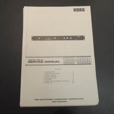 Korg SDD-3000 Service Manual image 1