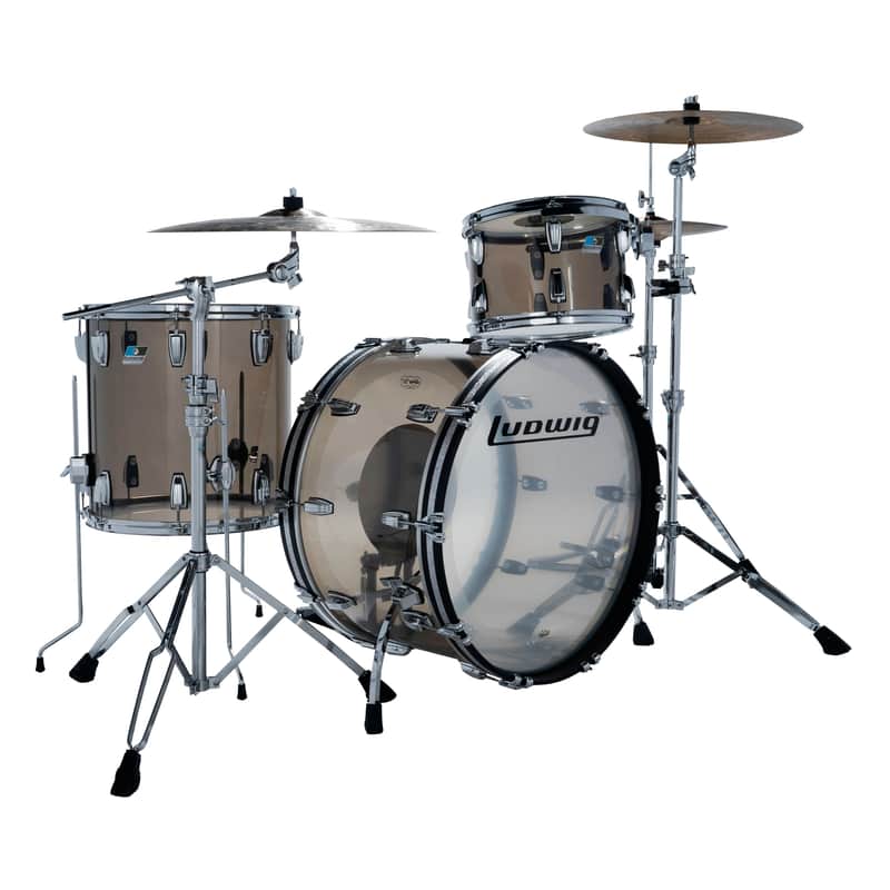 Ludwig Vistalite Pro Beat 3-Piece Shell Pack w/24" Kick - Bronze image 1