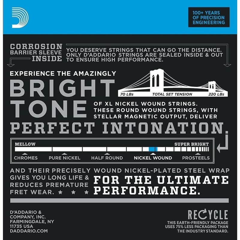D'Addario EXL120-8 Nickel Wound 8-String Electric Guitar Strings, Super Light Gauge image 2
