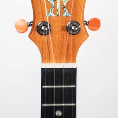 Special Issue KoAloha KSMR-12SI Cedar & Curly Mango Rosette Satin Soprano Longneck Ukulele image 4