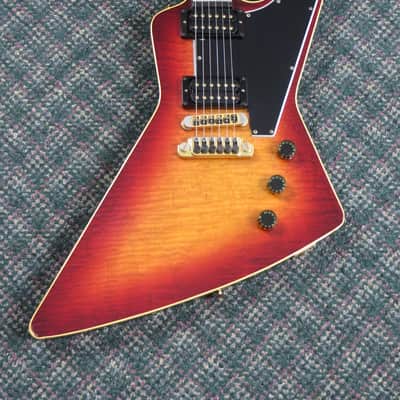 1982 Gibson E2 CMT Explorer Cherry Sunburst! w/OHSC image 4