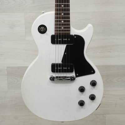 Used Gibson Les Paul Special Tribute P90 Electric Guitar White image 1