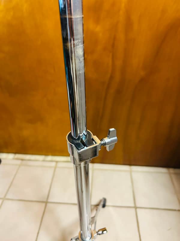 Vintage Tama Red Label Single Braced Straight Cymbal Stand - 2 Tiered image 1