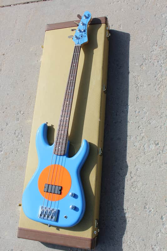 Fleabass Model 32 4 String Bass Guitar Water Finish Blue and