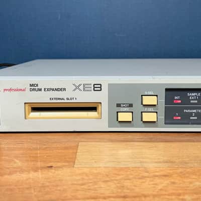 Akai XE8 MIDI Drum Expander Module 1989 Sand Grey image 2