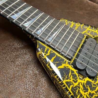 Jackson USA RR24 Rhoads Custom Shop 2024 - Black/Yellow Crackle image 4