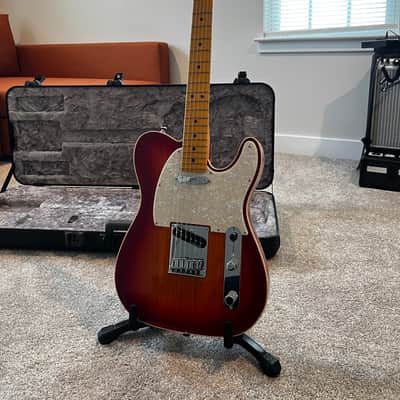 American Ultra Telecaster, Maple Fretboard Plasma Red Burst image 1