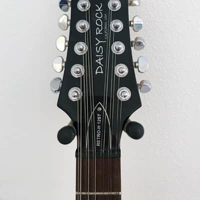 Daisy Rock Retro-H 12S: Sparkle White Semi-Hollow 12-String  Electric image 4