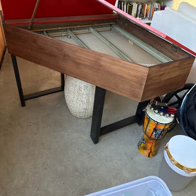 Steen Nielsen Hammerspinet Mid century  - Custom red paint and rosewood image 2
