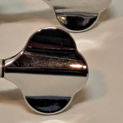 Jin Ho Bass Guitar Tuning Machines Tuners- Set of 4 In-line on Bass Side- Chrome image 3