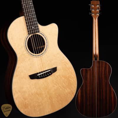 Goodall Parlor 14 Fret Cutaway - Bearclaw Sitka Spruce & Macassar Ebony image 1