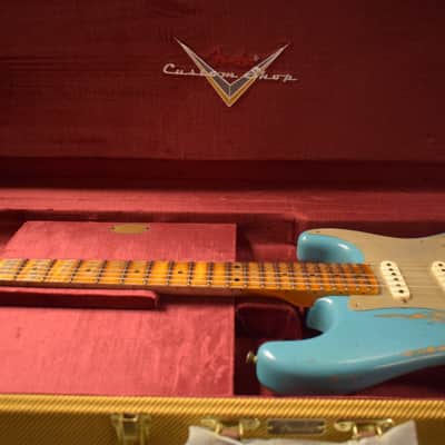 Mint Fender Limited Edition '58 Stratocaster Heavy Relic - Super Faded Aged Taos Turquoise image 15