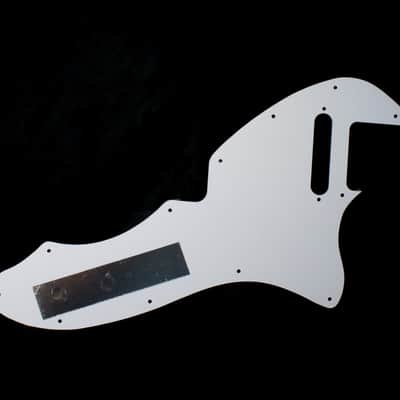 Left-handed 69 Telecaster Tele Thinline Re-Issue Style Guitar Pickguard 3ply White image 4
