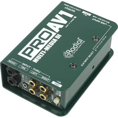 [New]~ Radial Engineering ProAV1 Multi-media Passive DI Direct Box PRO AV1 PRO-AV1 ~In-Stock! ~Now Shipping! image 1