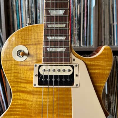 2016 Gibson Les Paul Standard USA "Slash AfD" AAA Trans Amber with Upgrades image 4
