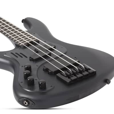 Schecter Stiletto-4 Stealth Pro EX LH Satin Black image 2