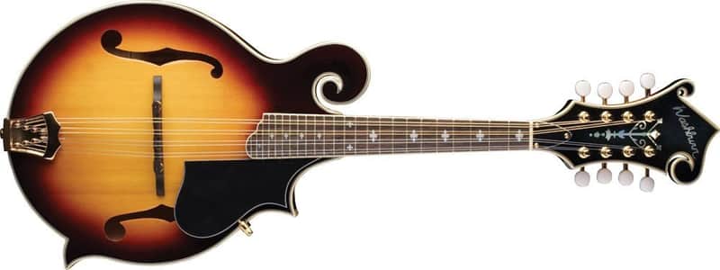Washburn M3SWK Florentine Style Cutaway Natural Mandolin with Case image 1