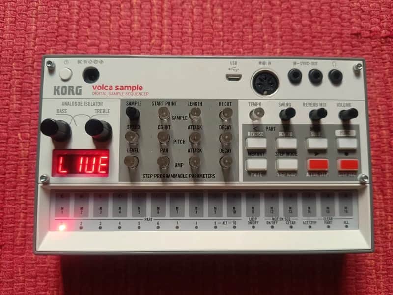 Korg Volca Sample 2 Digital Sample Sequencer 2020 - White image 1