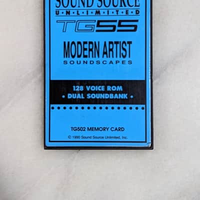Yamaha TG55 Sound Source Unlimited Modern Artist Soundscapes ROM Memory Card image 1