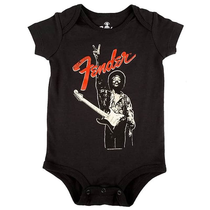 Fender Jimi Hendrix Collection Onesie, Black, 12 month 2016 image 1
