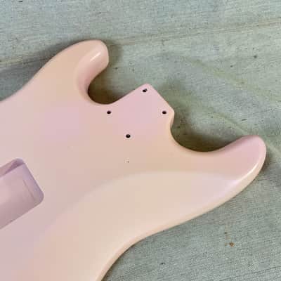 Unbranded Stratocaster Shell Pink Pearl Guitar Body SSS image 7