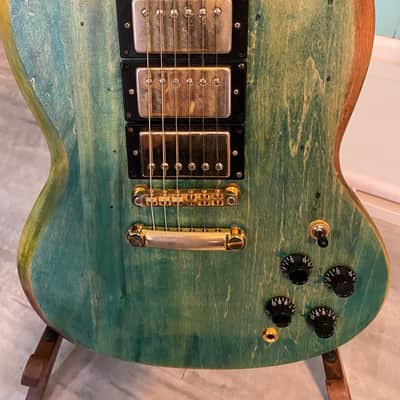 Epiphone Les Paul Custom SG Bluish image 2