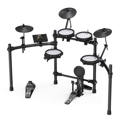 NUX DM-210 All-Mesh Electronic Drum Set - Bass Pedal Included image 2