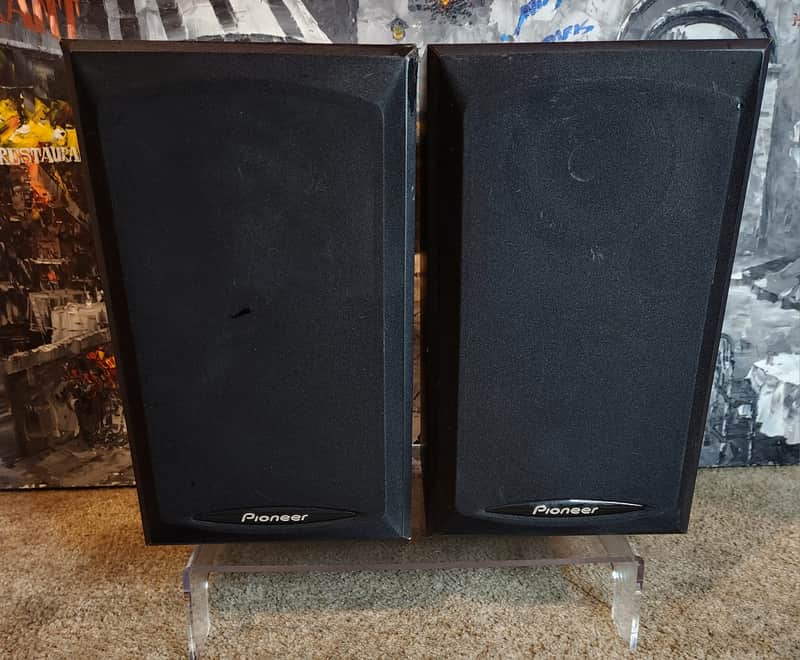 Pioneer Pioneer S-H152B-K bookshelf speakers. 90s - Black image 1