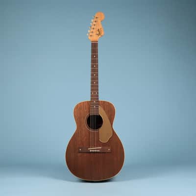 1960s Vintage Fender Newporter Acoustic Guitar Mahogany w/ Case Excellent Con. image 4