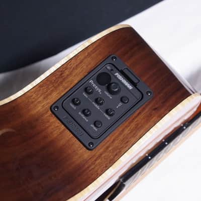 LUNA Vista Stallion acoustic electric guitar - Exotic Wood Top w/ Hard Shell Case image 7