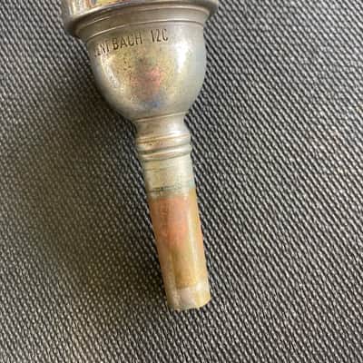 Older well worn Vincent Bach 12c tenor shank Trombone Mouthpiece image 2