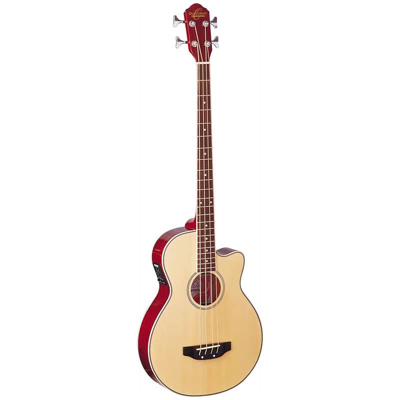Oscar Schmidt OB100-N Acoustic/Electric Bass Natural image 1